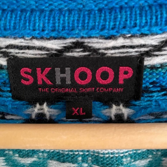 Skhoop brand Scandinavian wool sweater with fair isle pattern. Size XL. - Picture 3 of 6